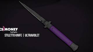 CSGO  Stiletto Knife  Ultraviolet [upl. by Suellen]