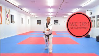 Taekwondo Basic Form 1  Full Tutorial [upl. by Nosemaj]