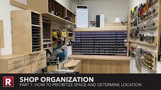 Shop Organization  Part 1 How To Prioritize Space and Determine Location [upl. by Dlaner]