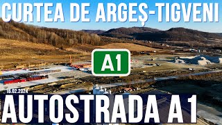 AUTOSTRADA A1 Curtea de Arges  Tigveni  Sibiu  Pitesti Sectiunea 4  16022024 [upl. by Nosiram]