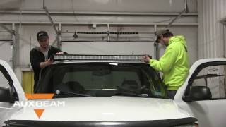 How To Install a Roof Mount 50 inch Light Bar on a 2004 GMC Sierra  Auxbeam [upl. by Paulette669]