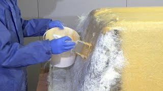 How to Laminate Large Composite Fibreglass Moulds [upl. by Tabb]