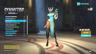 Symmetra Voice Lines  Overwatch [upl. by Atikim719]