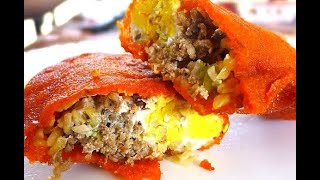 ILOCOS EMPANADA HOMEMADE RECIPE  HOW TO MAKE EMPANADA ILOCOS  VIGAN EMPANADA [upl. by Ronel]