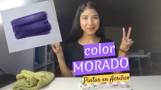 Cómo hacer color MORADO Super facil [upl. by Adamik]