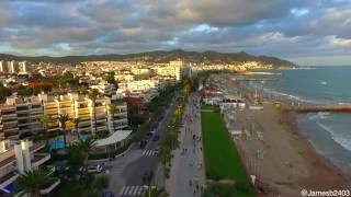 Sitges by Drone Spain [upl. by Ayotak]