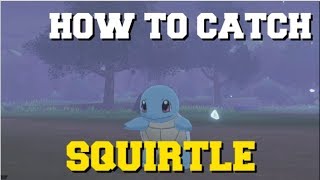 HOW TO CATCH SQUIRTLE IN POKEMON SWORD AND SHIELD HOW TO GET SQUIRTLE WHERE TO FIND SQUIRTLE [upl. by Nywles]