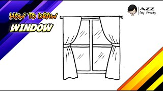 How to draw a Window step by step [upl. by Felt]