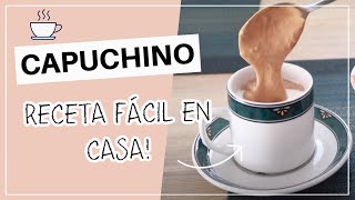 Cómo hacer CAPUCHINO casero fácil ☕ Erika zárate [upl. by Aklog688]