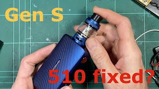 Vaporesso Gen S  Dismantle comparison to the original and trying to break the 510 [upl. by Power]