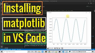 Installing Matplotlib in Visual Studio Code [upl. by Abramson]