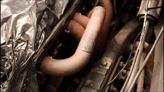 1984 Chevy C10 HEADER INSTALL [upl. by Coy]