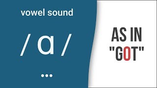 Vowel Sound  ɑ  as in quotgotquot American English Pronunciation [upl. by Lais879]