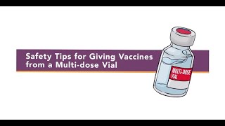 MultiDose Vaccine Vial Injection Safety Tips [upl. by Barbaresi501]