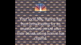 NBC  AntiPiracy Screen 1980s [upl. by Wilen]