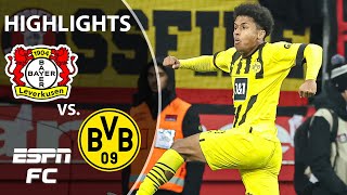 🚨 Bayer Leverkusen vs Borussia Dortmund  Bundesliga Highlights  ESPN FC [upl. by Ertsevlis59]