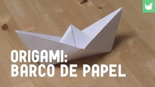 Cómo hacer un barco de papel  Origami [upl. by Tolkan]