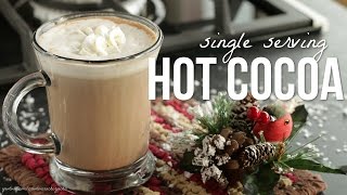 How to Make Hot Cocoa Hot Chocolate For One Recipe [upl. by Semyaj]