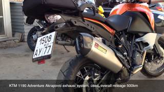 KTM 1190 Adventure Akrapovic exhaust [upl. by Arias]