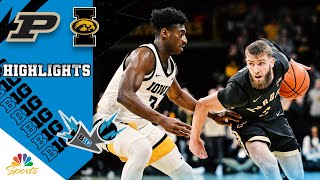 Purdue vs Iowa  COLLEGE BASKETBALL HIGHLIGHTS  2425  NBC Sports [upl. by Arahas683]