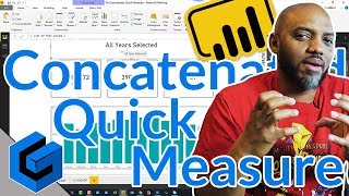 Modify the Power BI Concatenated list of values quick measure [upl. by Ilah]