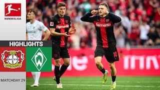 Leverkusen  Werder Bremen  50  Zusammenfassung  Bundesliga 202324 [upl. by Gilges952]