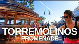 4K Virtual walk  Torremolinos to Benalmádena Costa Del Sol Promenade Walking tour [upl. by Rosenbaum]