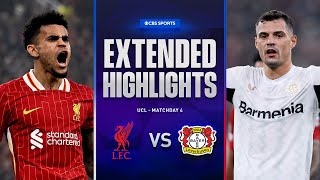 Liverpool vs Bayer Leverkusen Extended Highlights  UCL League Phase MD 4  CBS Sports Golazo [upl. by Akedijn30]