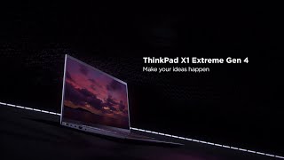 Introducing ThinkPad X1 Extreme Gen 4 [upl. by Yerocaj]