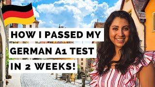 How I Passed the A1 German Exam in 2 Weeks German A1 Exam Preparation amp Study Tips [upl. by Bohrer]