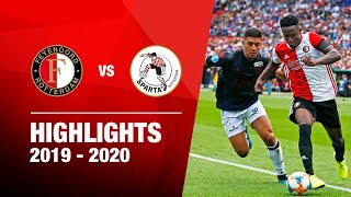 Highlights  Feyenoord  Sparta  Eredivisie 20192020 [upl. by Bauske]