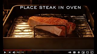 How To Cook A Steak The Reverse Sear Method [upl. by Cynthy793]