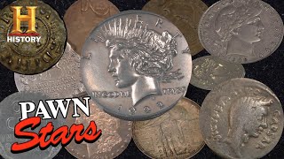 Pawn Stars TOP COINS OF ALL TIME 20 Rare amp Expensive Coins  History [upl. by Noeruat279]