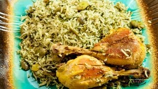 Baghali Polo ba morgh Chicken Fava beans rice [upl. by Noivaz]