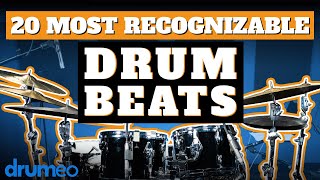 The 20 Most Recognizable Drum Beats [upl. by Bordie782]