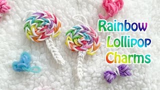 Rainbow Loom Charm Lollipop Candy Charm Original Design [upl. by Dippold718]