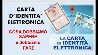 Carta didentità elettronica Come fare e cosa fare [upl. by Astra66]