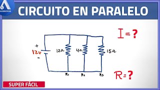 🔴Circuito en Paralelo  INTENSIDAD DE CORRIENTE y RESISTENCIA Super fácil [upl. by Alle491]