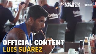 A DAY WITH LUIS SUÁREZ DURING THE 2019 US TOUR [upl. by Littman]