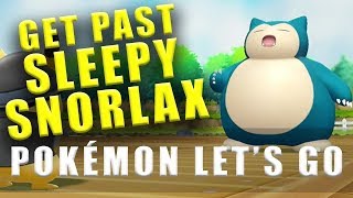 Pokemon Lets Go how to get past the sleeping Snorlax [upl. by Esihcoc]