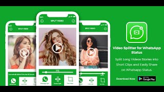 how to split long video for whatsapp status [upl. by Yror]