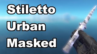 Stiletto Urban Masked  CSGO Skin Showcase [upl. by Etnoled136]