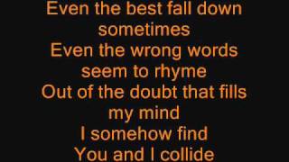 Howie Day  Collide lyrics [upl. by Mace]