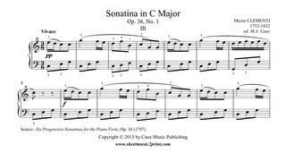 Clementi  Sonatina Op 36 No 1 33 [upl. by Walli]