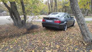 BMW E46 330d Straight pipe Exhaust Rev Limiter [upl. by Wolgast]