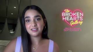 Geraldine Viswanathan amp Dacre Montgomery Interview Broken Hearts Gallery [upl. by Imoin982]