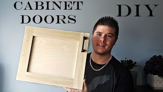 DIY Cabinet Doors super simple pocket hole  Measure and build [upl. by Odnumyer]