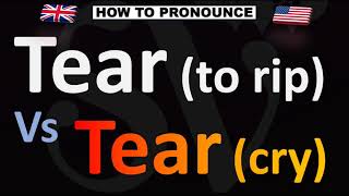 How to Pronounce TEAR Vs TEAR [upl. by Bollinger]