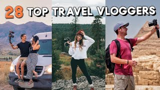 28 TOP TRAVEL VLOGGER channels to follow [upl. by Enyamart]