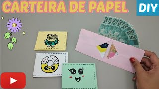 Como fazer Carteira de Papel Origami DIY [upl. by Born]